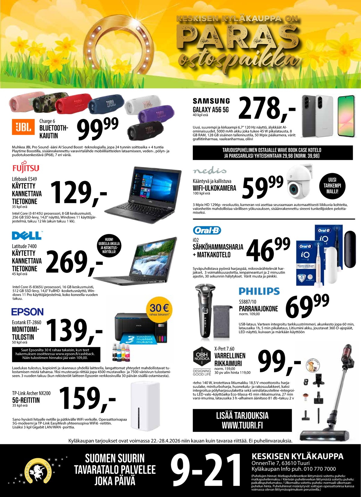 Katso ketjun Keskinen tarjouslehti viikolta 17 sivustolla Viikkotarjoukset.fi. Löydät monia hyviä tarjouksia erilaisista tuotteista. Lue tarjouslehti täältä! Sivu 1