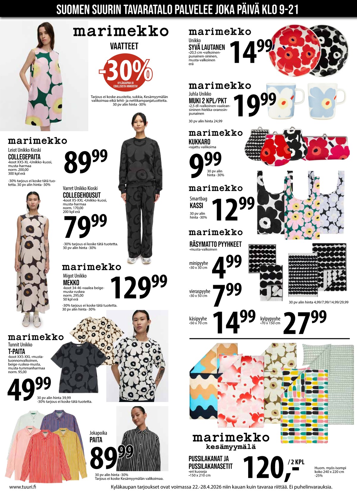 Katso ketjun Keskinen tarjouslehti viikolta 17 sivustolla Viikkotarjoukset.fi. Löydät monia hyviä tarjouksia erilaisista tuotteista. Lue tarjouslehti täältä! Sivu 2