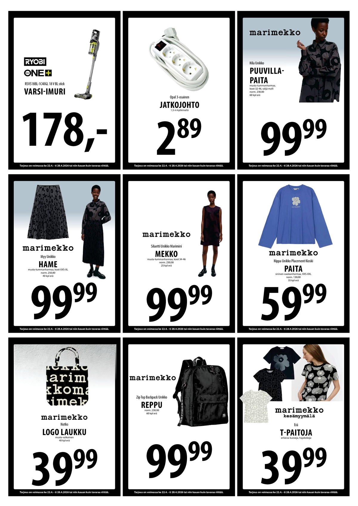 Katso ketjun Keskinen tarjouslehti viikolta 17 sivustolla Viikkotarjoukset.fi. Löydät monia hyviä tarjouksia erilaisista tuotteista. Lue tarjouslehti täältä! Sivu 13