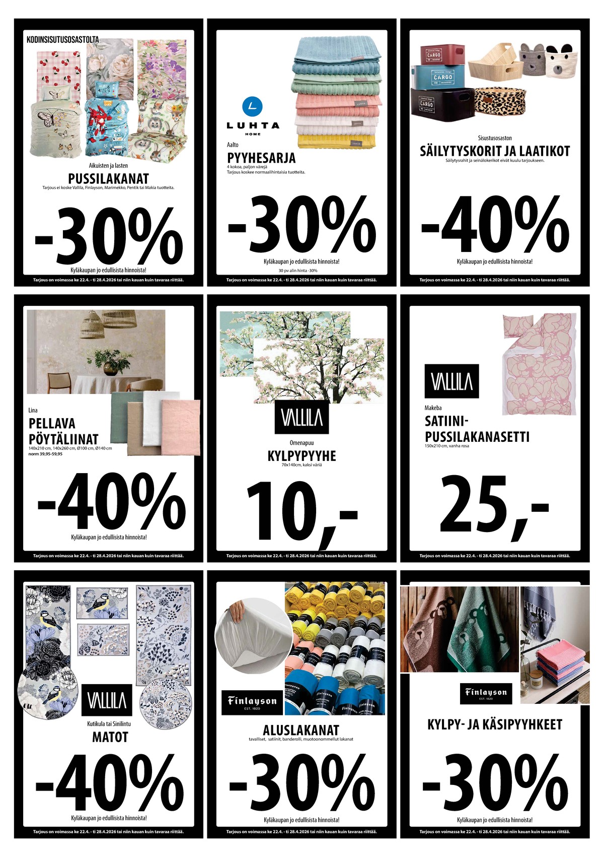 Katso ketjun Keskinen tarjouslehti viikolta 17 sivustolla Viikkotarjoukset.fi. Löydät monia hyviä tarjouksia erilaisista tuotteista. Lue tarjouslehti täältä! Sivu 19