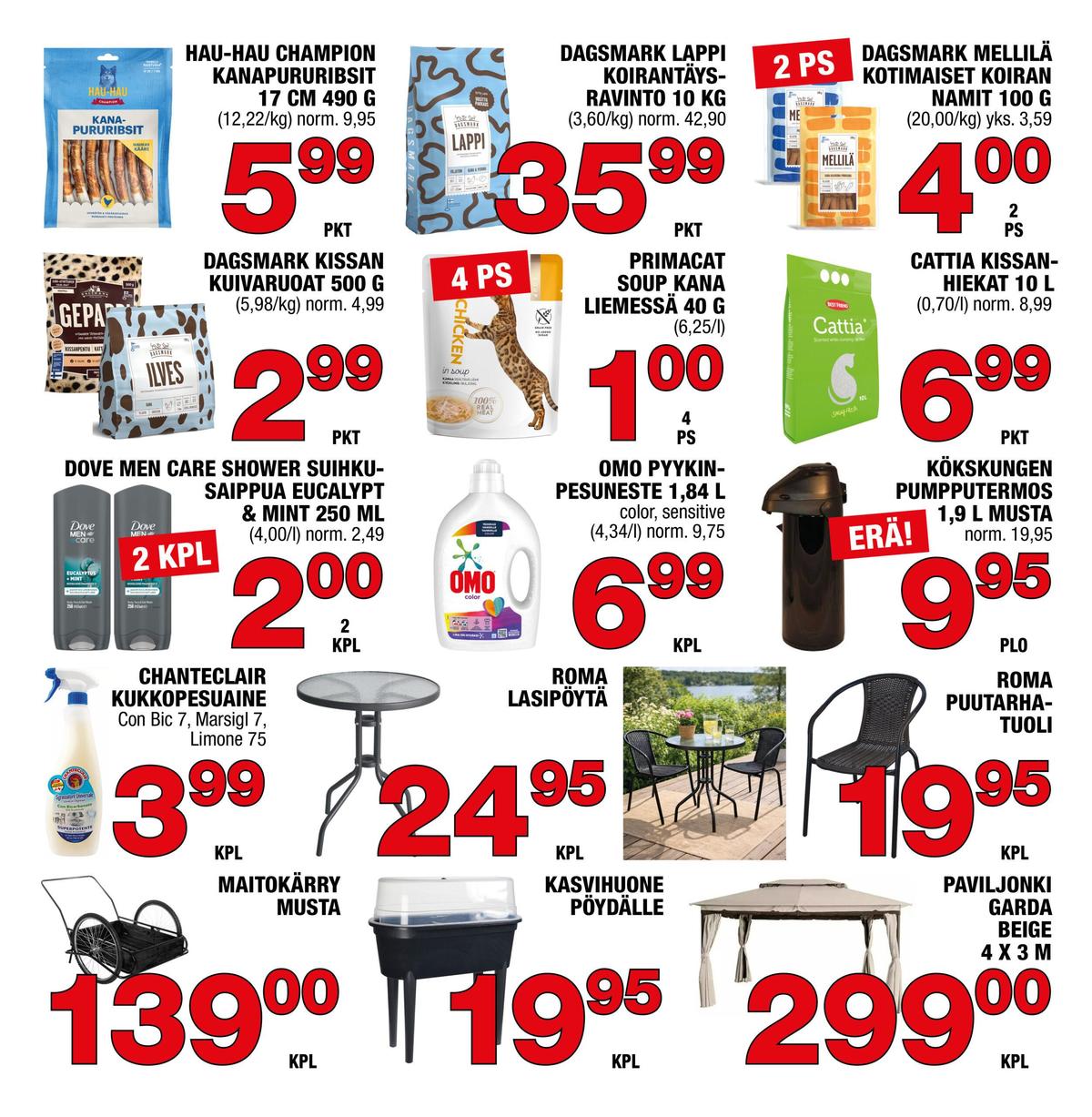 Katso ketjun Säästömarket tarjouslehti viikolta 17 sivustolla Viikkotarjoukset.fi. Löydät monia hyviä tarjouksia erilaisista tuotteista. Lue tarjouslehti täältä! Sivu 1