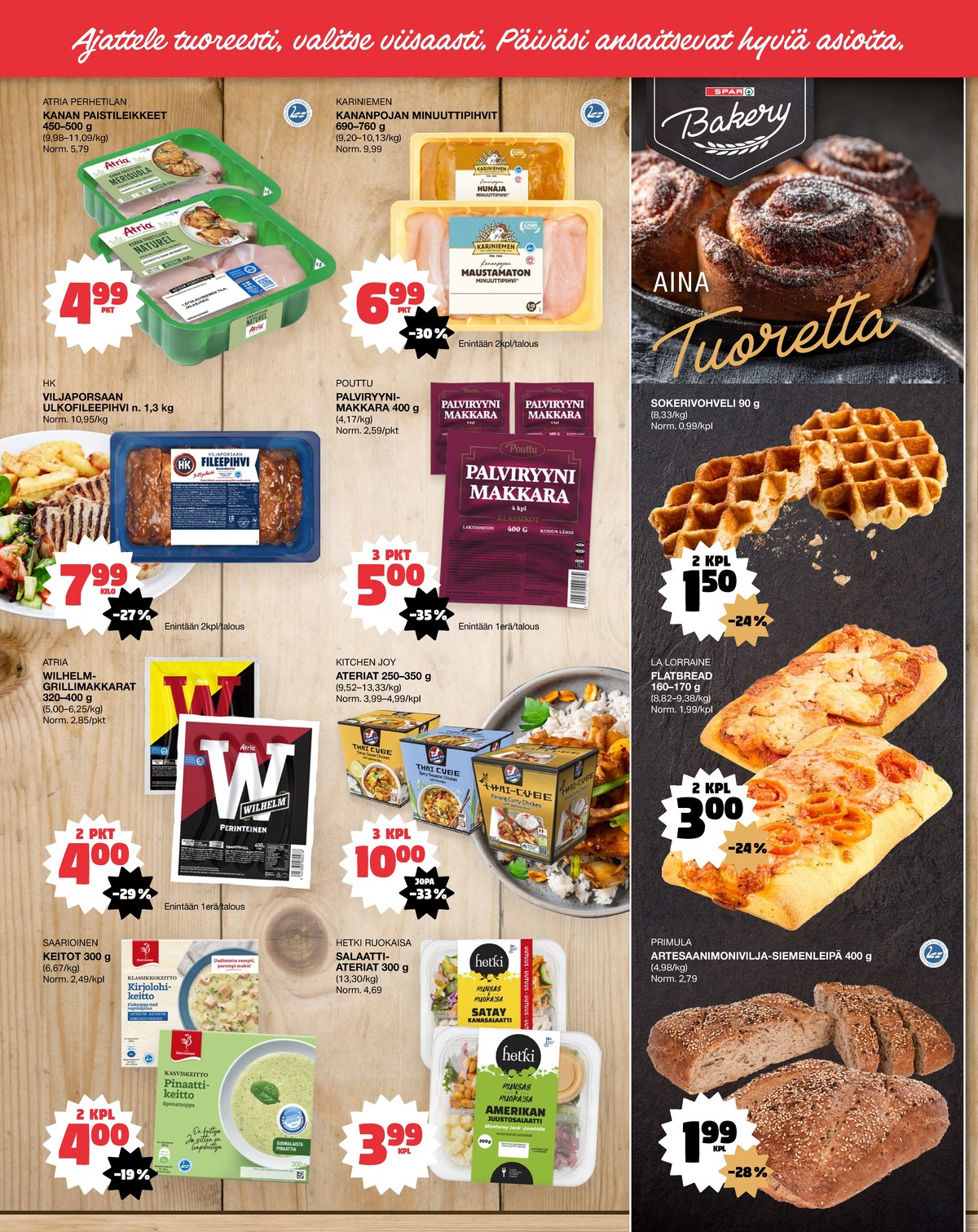 Katso ketjun Tokmanni tarjouslehti viikolta 17 sivustolla Viikkotarjoukset.fi. Löydät monia hyviä tarjouksia erilaisista tuotteista. Lue tarjouslehti täältä! Sivu 2