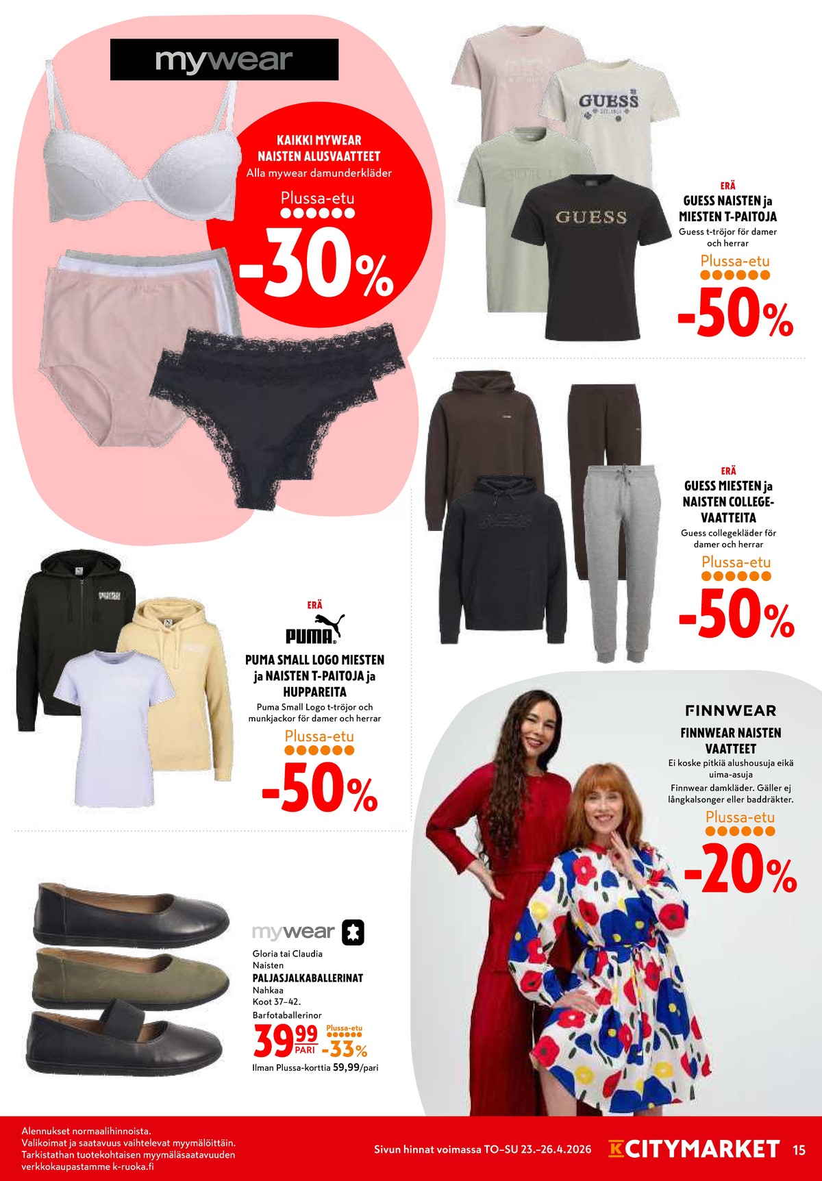 Katso ketjun K-Citymarket tarjouslehti viikolta 17 sivustolla Viikkotarjoukset.fi. Löydät monia hyviä tarjouksia erilaisista tuotteista. Lue tarjouslehti täältä! Sivu 15