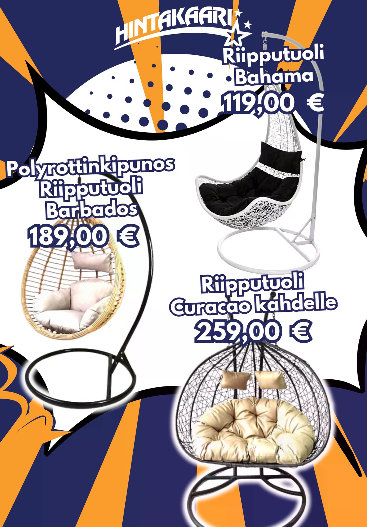 Katso ketjun Hintakaari tarjouslehti viikolta 17 sivustolla Viikkotarjoukset.fi. Löydät monia hyviä tarjouksia erilaisista tuotteista. Lue tarjouslehti täältä! Sivu 4