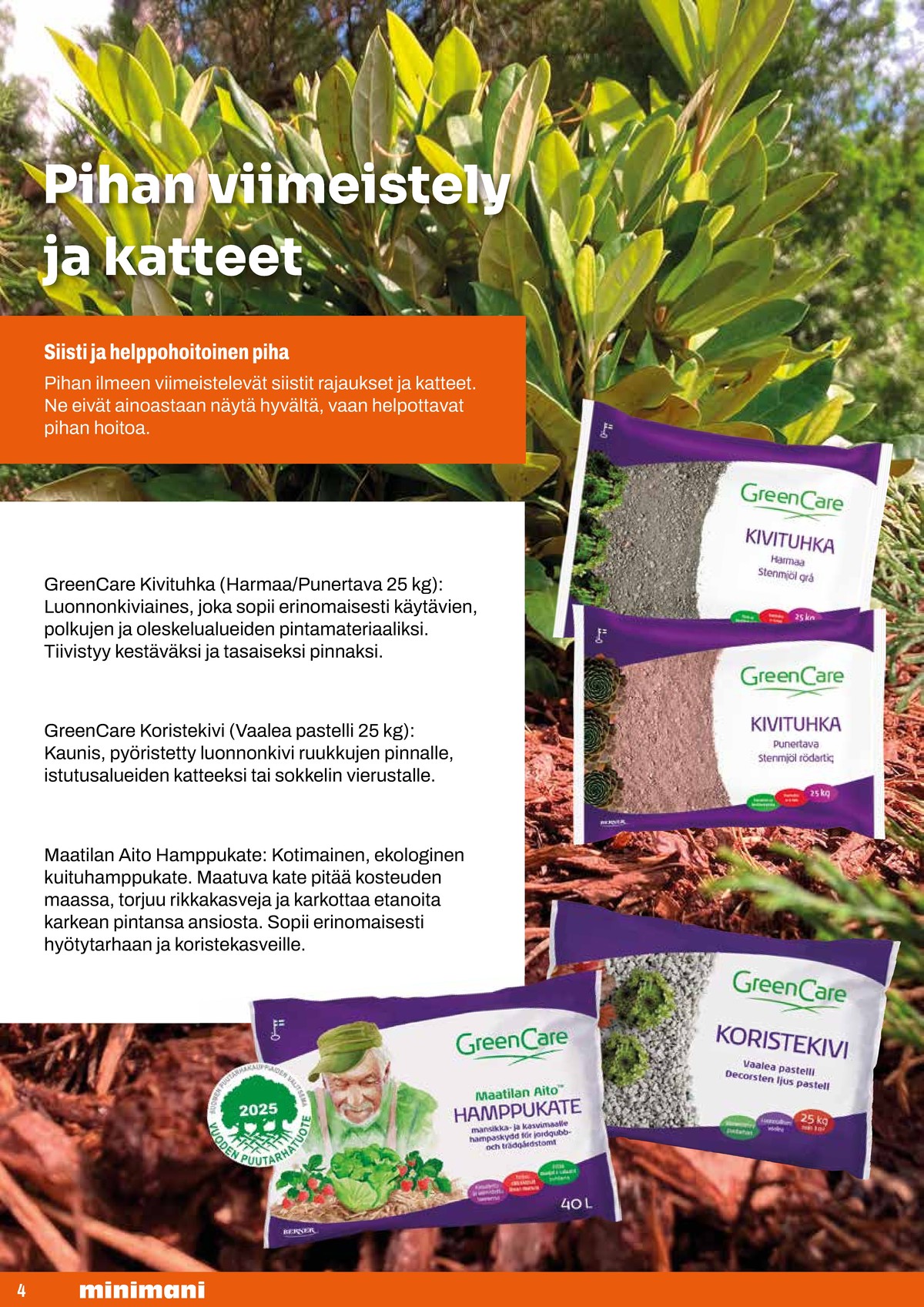 Katso ketjun Minimani tarjouslehti viikolta 17 sivustolla Viikkotarjoukset.fi. Löydät monia hyviä tarjouksia erilaisista tuotteista. Lue tarjouslehti täältä! Sivu 4