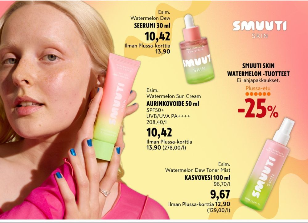 Tarjoukset ja hintavertailu haulla Smuuti skin, , Aurinkovoiteet 0.050 l 1 tuubi €10.42
