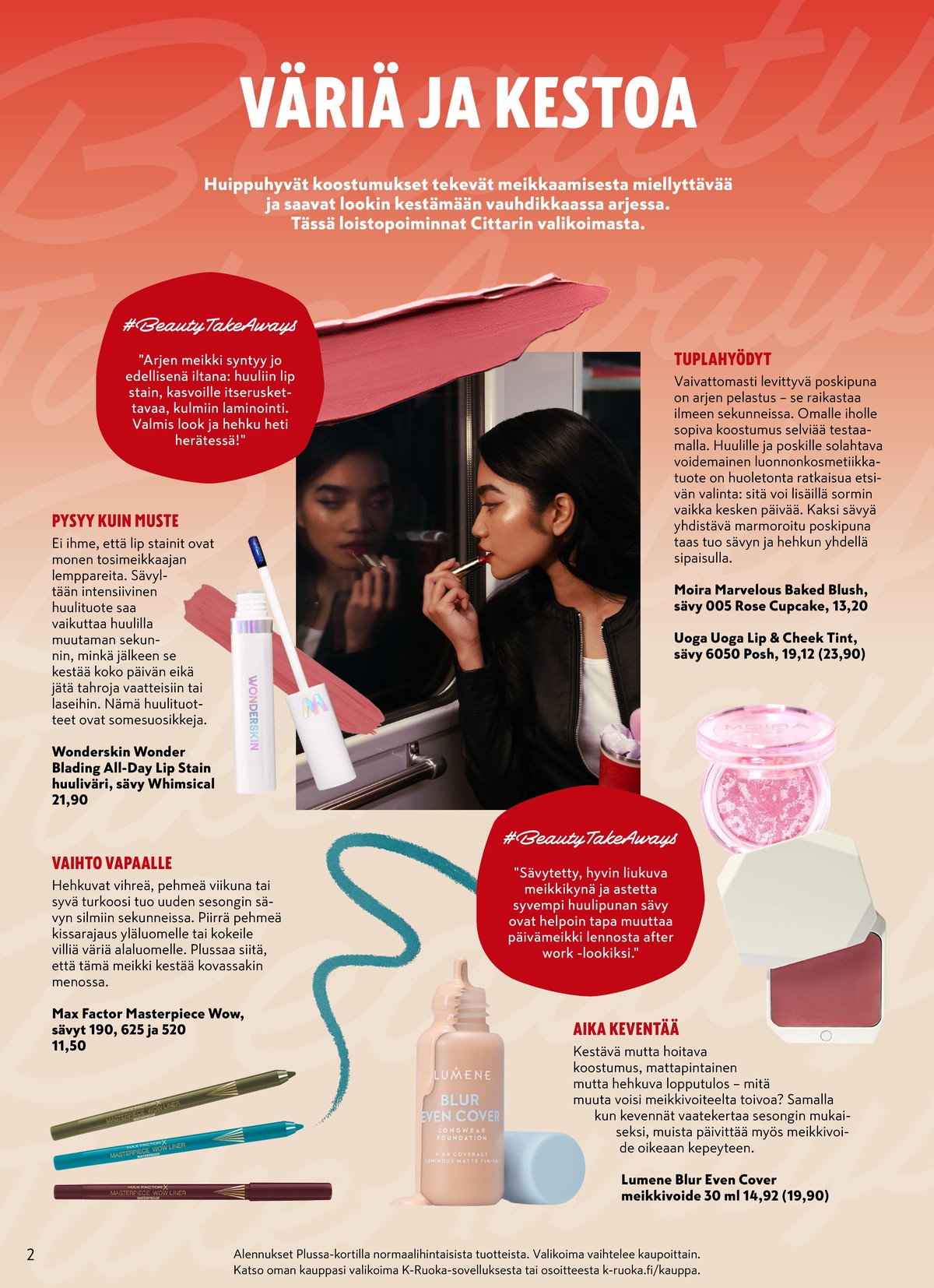 Katso ketjun K-Citymarket tarjouslehti viikolta 18 sivustolla Viikkotarjoukset.fi. Löydät monia hyviä tarjouksia erilaisista tuotteista. Lue tarjouslehti täältä! Sivu 2