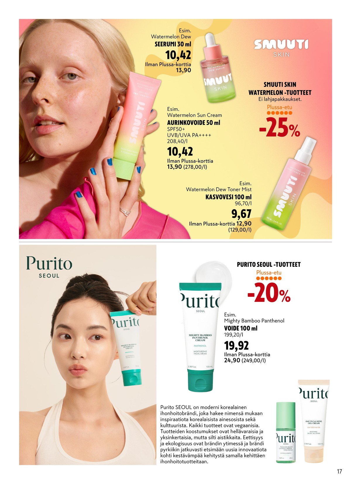 Katso ketjun K-Citymarket tarjouslehti viikolta 18 sivustolla Viikkotarjoukset.fi. Löydät monia hyviä tarjouksia erilaisista tuotteista. Lue tarjouslehti täältä! Sivu 17