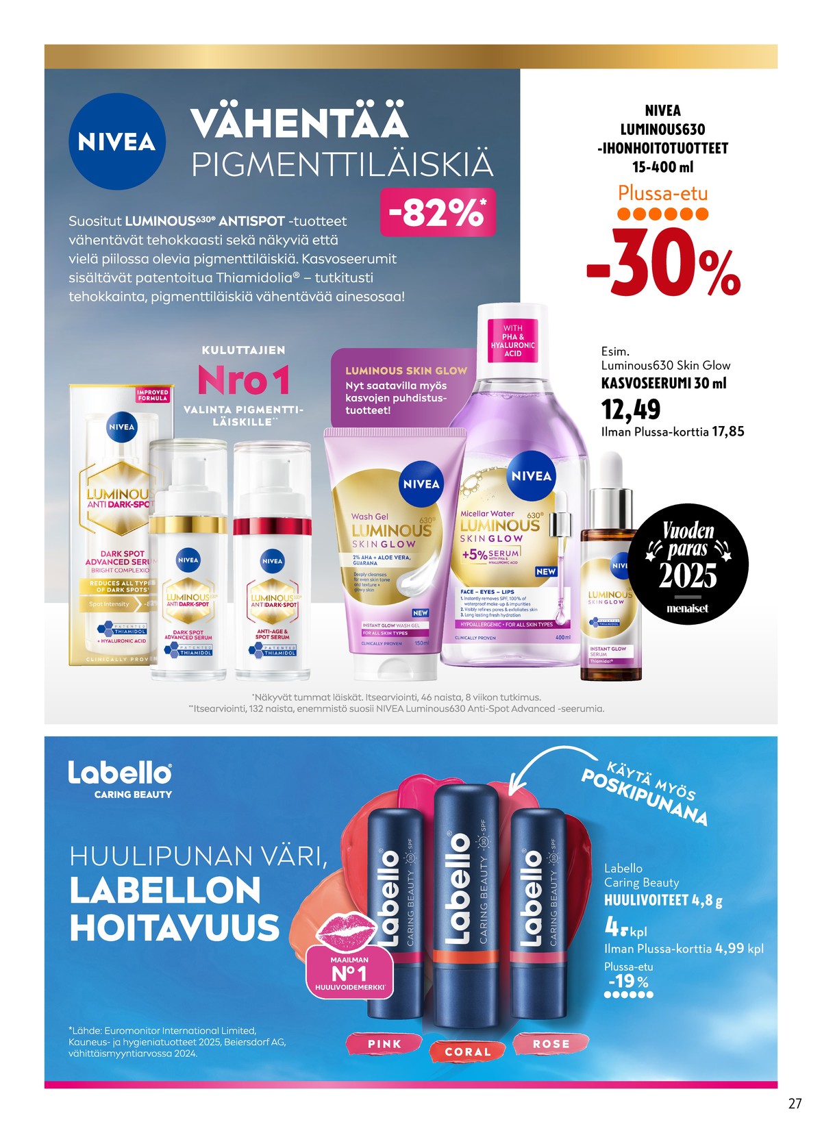 Katso ketjun K-Citymarket tarjouslehti viikolta 18 sivustolla Viikkotarjoukset.fi. Löydät monia hyviä tarjouksia erilaisista tuotteista. Lue tarjouslehti täältä! Sivu 27