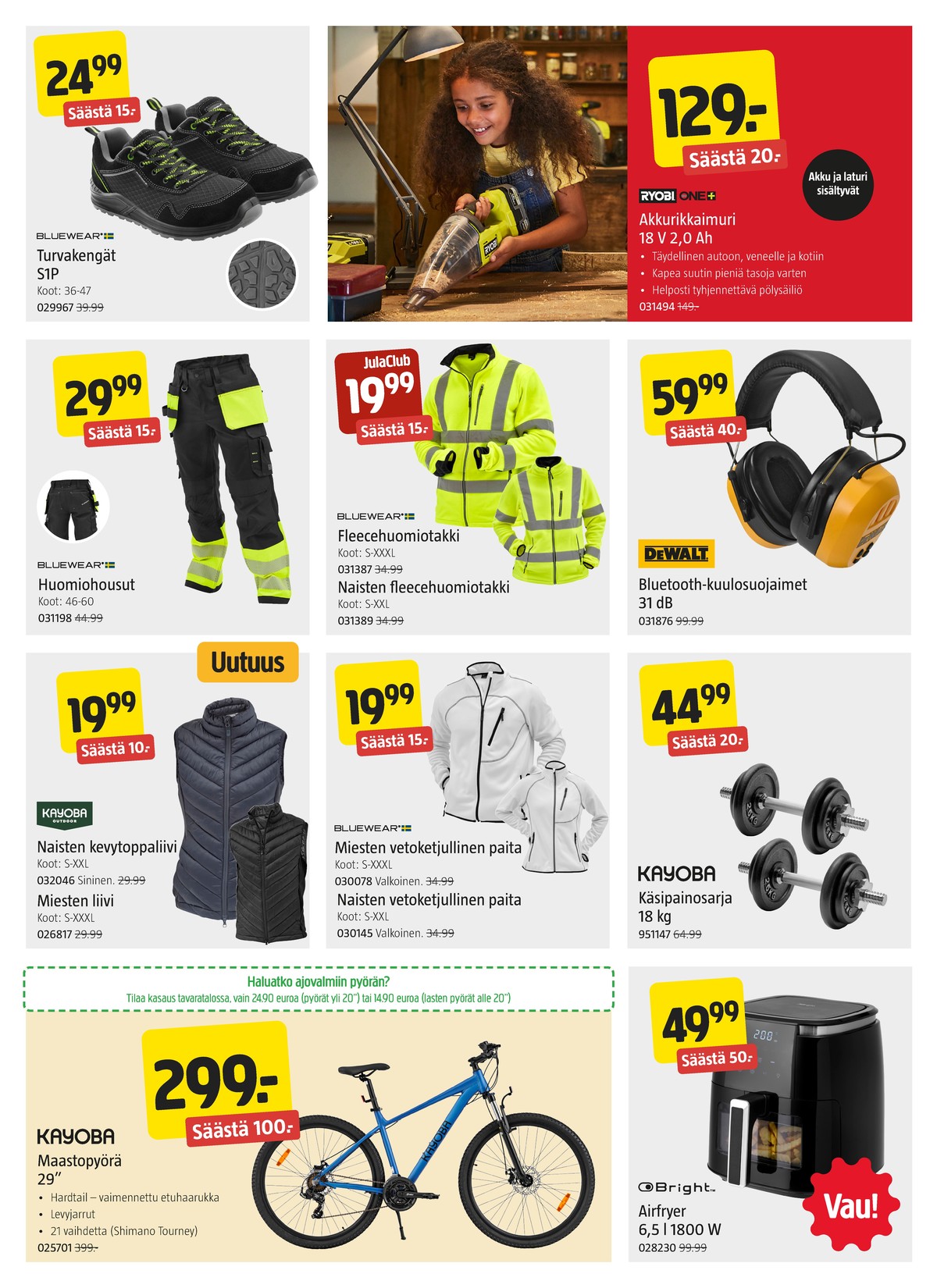 Katso ketjun Jula tarjouslehti viikolta 18 sivustolla Viikkotarjoukset.fi. Löydät monia hyviä tarjouksia erilaisista tuotteista. Lue tarjouslehti täältä! Sivu 7