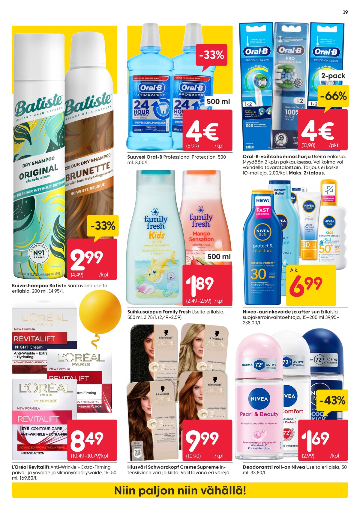 Katso ketjun Rusta tarjouslehti viikolta 18 sivustolla Viikkotarjoukset.fi. Löydät monia hyviä tarjouksia erilaisista tuotteista. Lue tarjouslehti täältä! Sivu 19