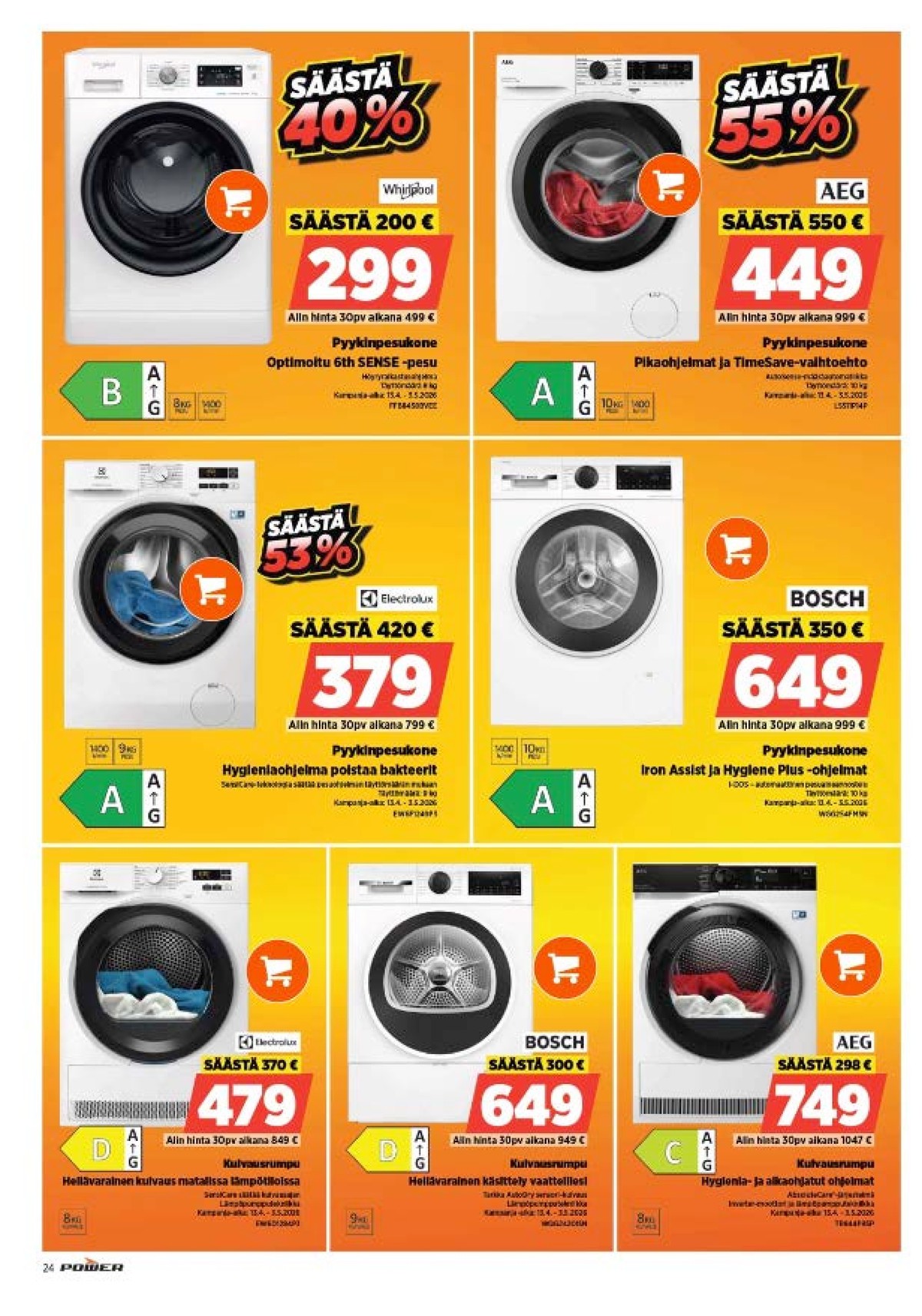 Katso ketjun Power tarjouslehti viikolta 18 sivustolla Viikkotarjoukset.fi. Löydät monia hyviä tarjouksia erilaisista tuotteista. Lue tarjouslehti täältä! Sivu 25