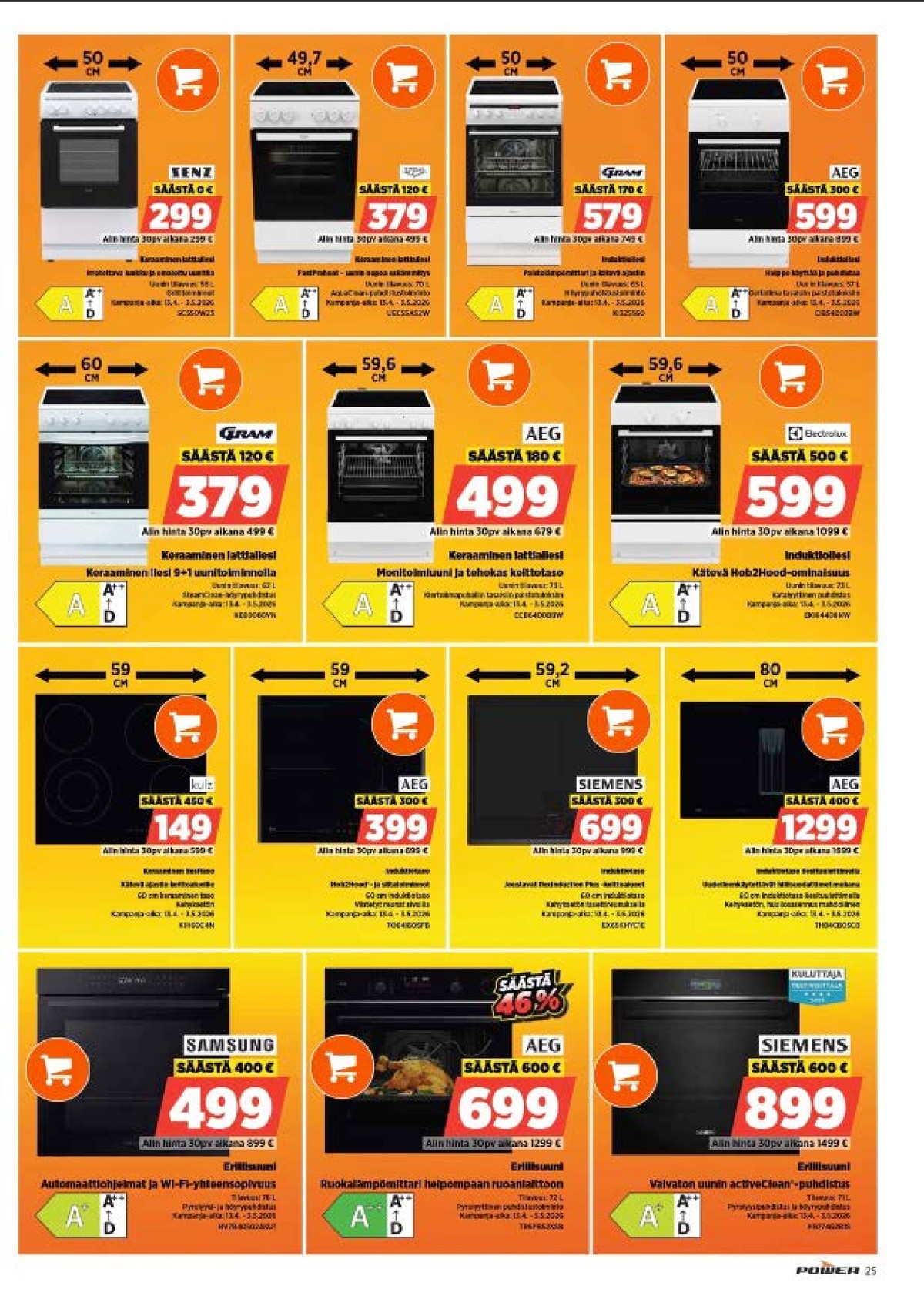 Katso ketjun Power tarjouslehti viikolta 18 sivustolla Viikkotarjoukset.fi. Löydät monia hyviä tarjouksia erilaisista tuotteista. Lue tarjouslehti täältä! Sivu 26