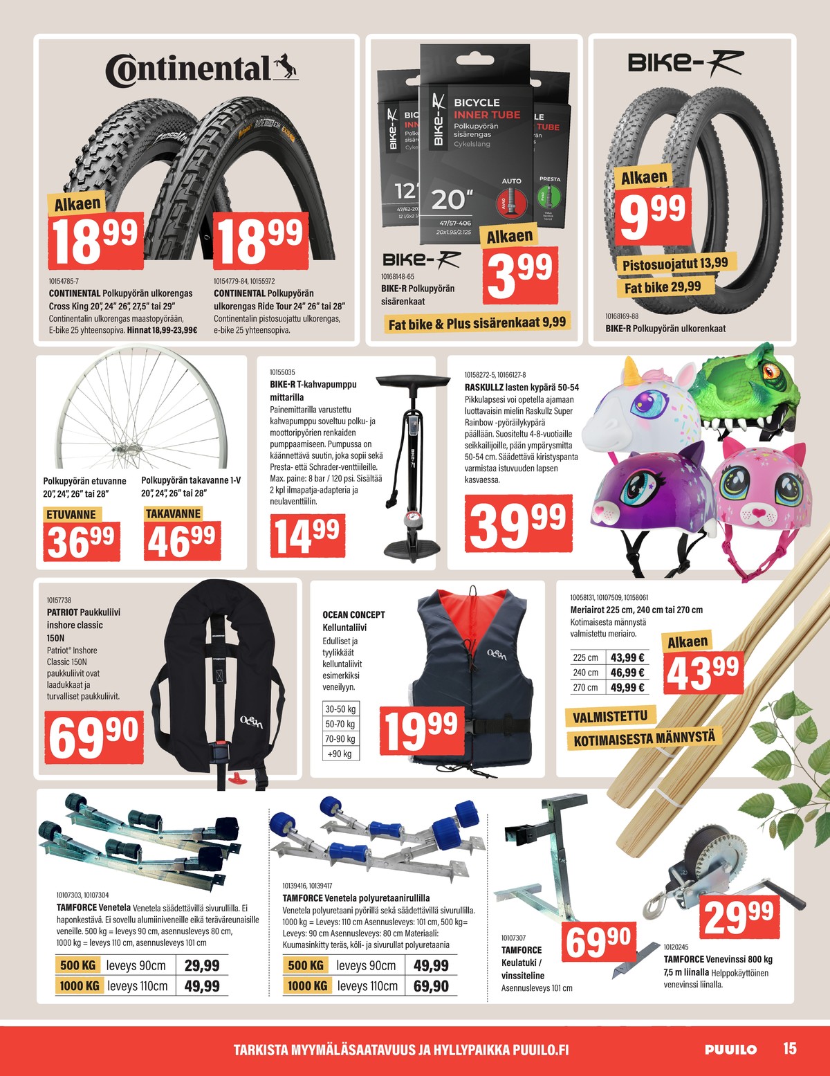 Katso ketjun Puuilo tarjouslehti viikolta 18 sivustolla Viikkotarjoukset.fi. Löydät monia hyviä tarjouksia erilaisista tuotteista. Lue tarjouslehti täältä! Sivu 15