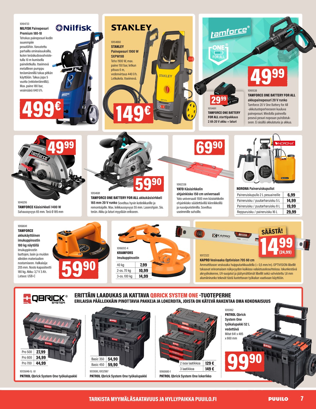 Katso ketjun Puuilo tarjouslehti viikolta 18 sivustolla Viikkotarjoukset.fi. Löydät monia hyviä tarjouksia erilaisista tuotteista. Lue tarjouslehti täältä! Sivu 7