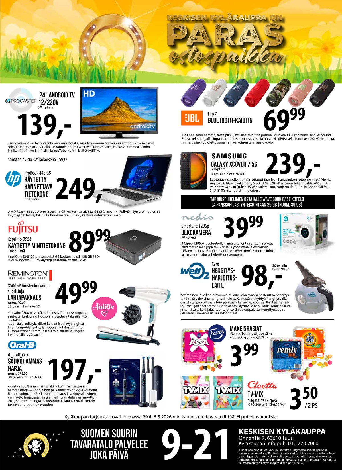 Katso ketjun Keskinen tarjouslehti viikolta 18 sivustolla Viikkotarjoukset.fi. Löydät monia hyviä tarjouksia erilaisista tuotteista. Lue tarjouslehti täältä! Sivu 1