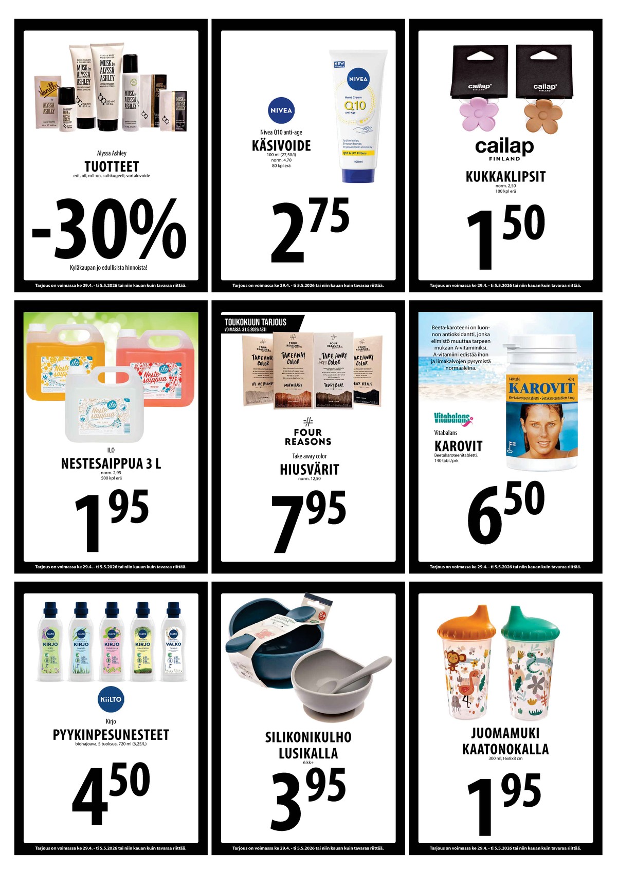 Katso ketjun Keskinen tarjouslehti viikolta 18 sivustolla Viikkotarjoukset.fi. Löydät monia hyviä tarjouksia erilaisista tuotteista. Lue tarjouslehti täältä! Sivu 16