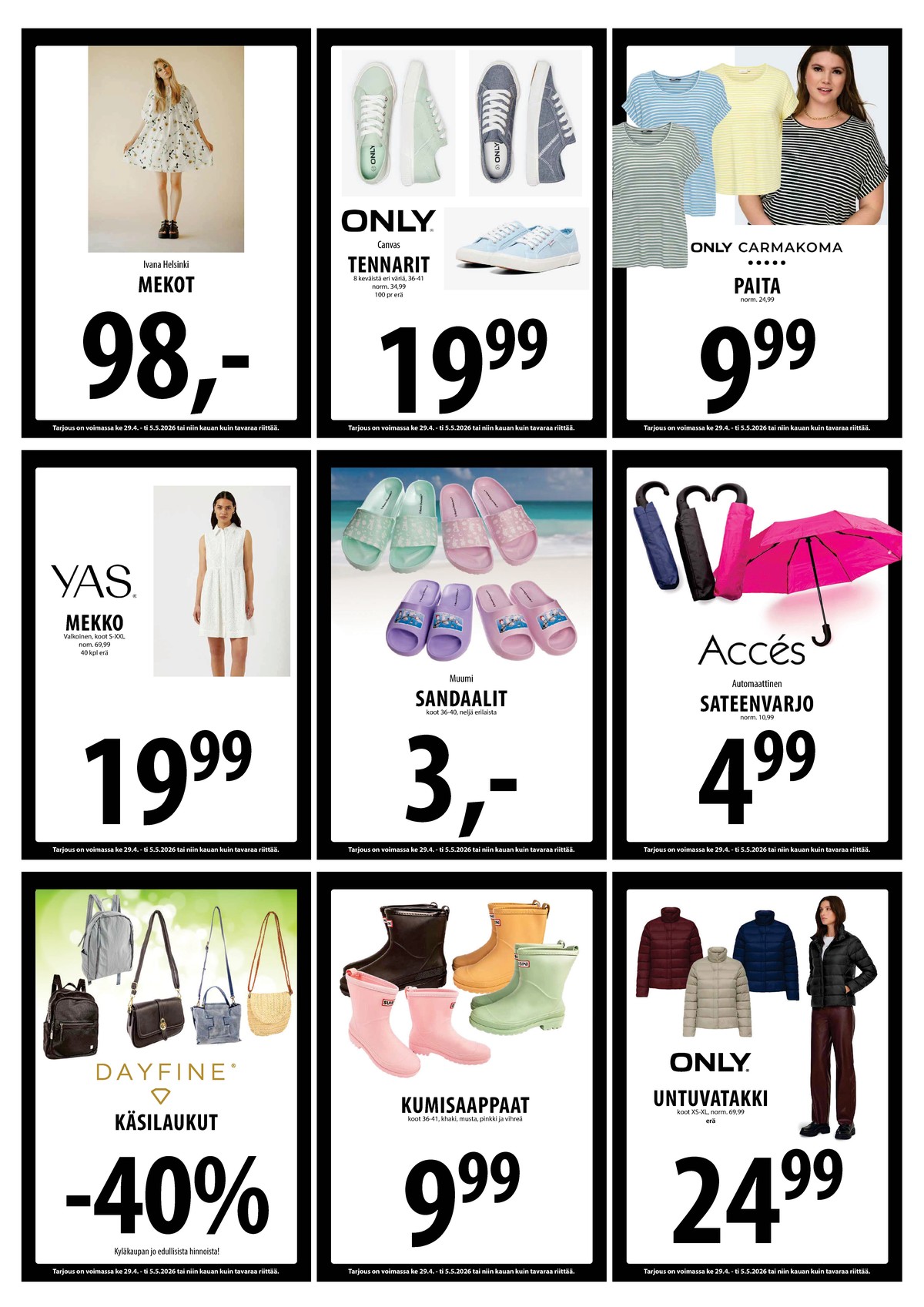 Katso ketjun Keskinen tarjouslehti viikolta 18 sivustolla Viikkotarjoukset.fi. Löydät monia hyviä tarjouksia erilaisista tuotteista. Lue tarjouslehti täältä! Sivu 22