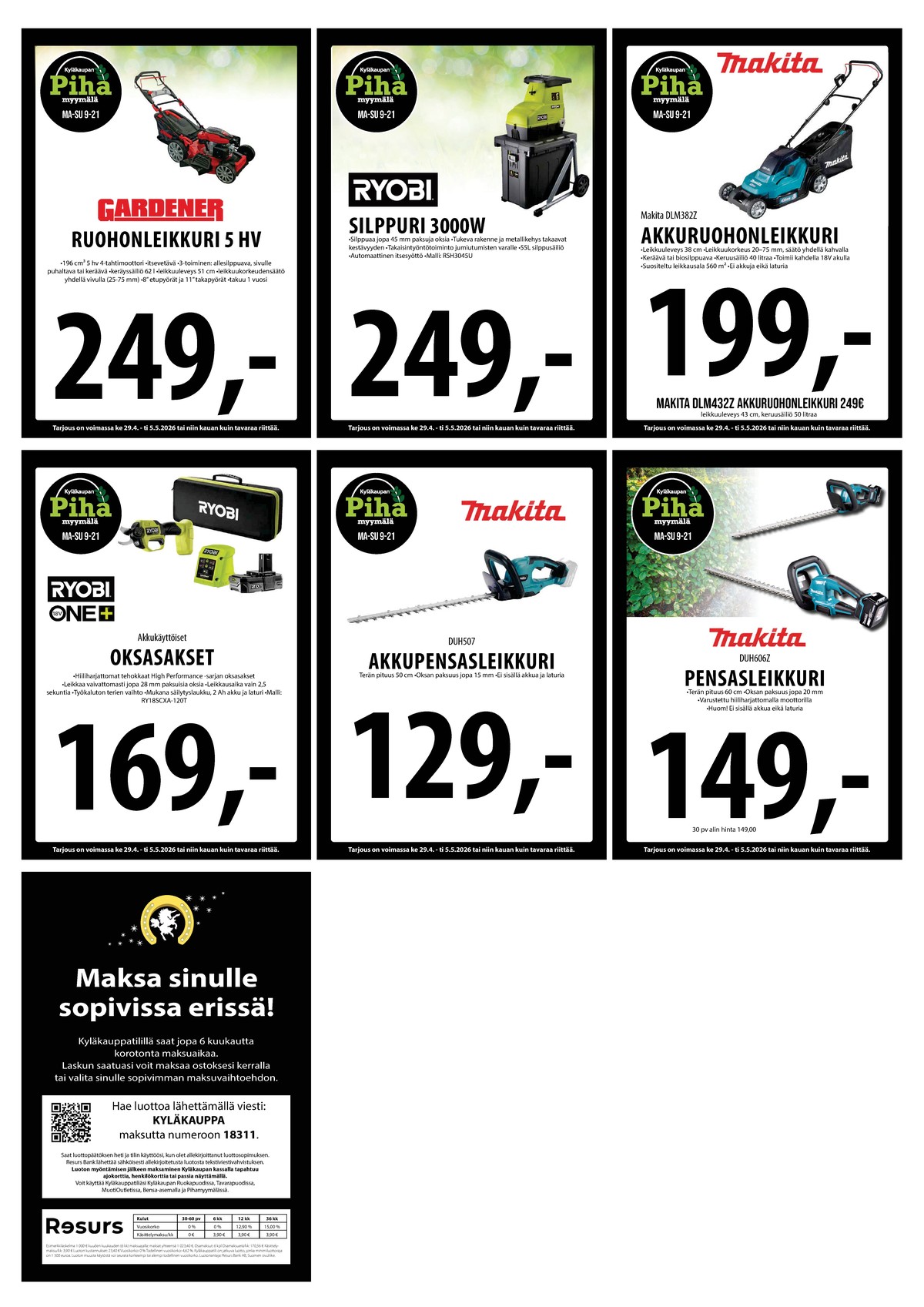 Katso ketjun Keskinen tarjouslehti viikolta 18 sivustolla Viikkotarjoukset.fi. Löydät monia hyviä tarjouksia erilaisista tuotteista. Lue tarjouslehti täältä! Sivu 28