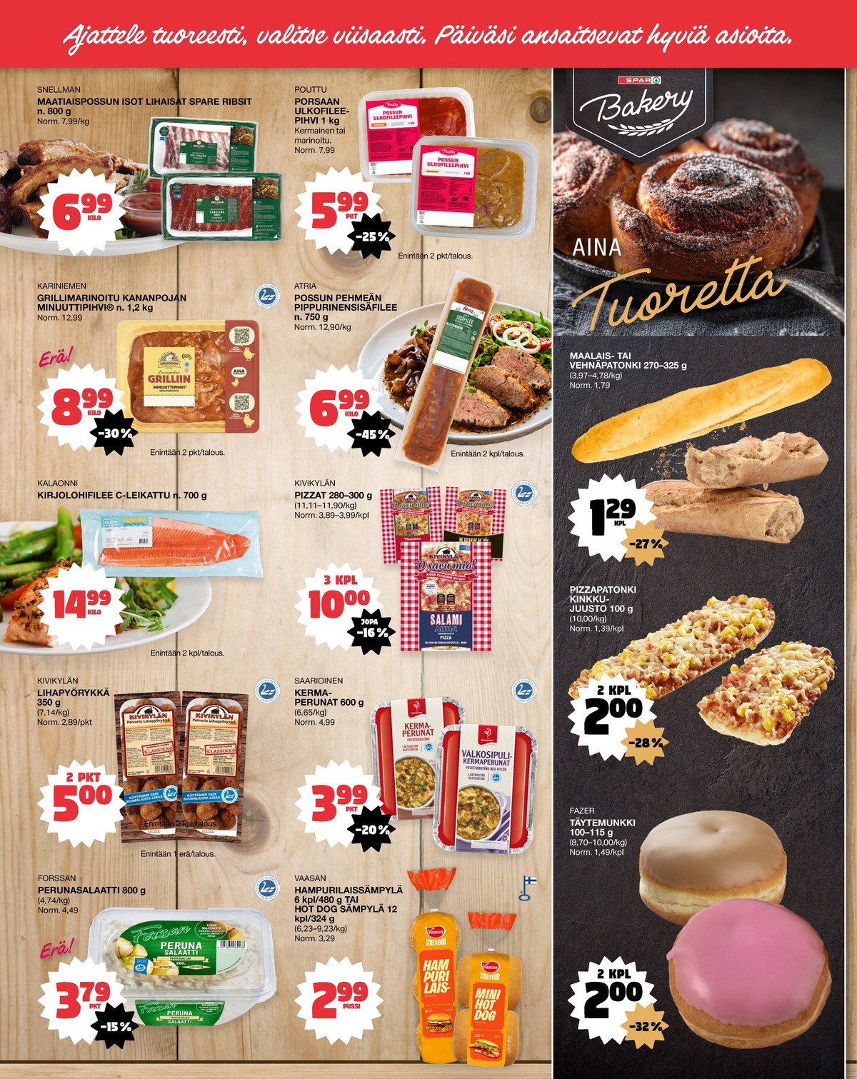 Katso ketjun Tokmanni tarjouslehti viikolta 18 sivustolla Viikkotarjoukset.fi. Löydät monia hyviä tarjouksia erilaisista tuotteista. Lue tarjouslehti täältä! Sivu 2