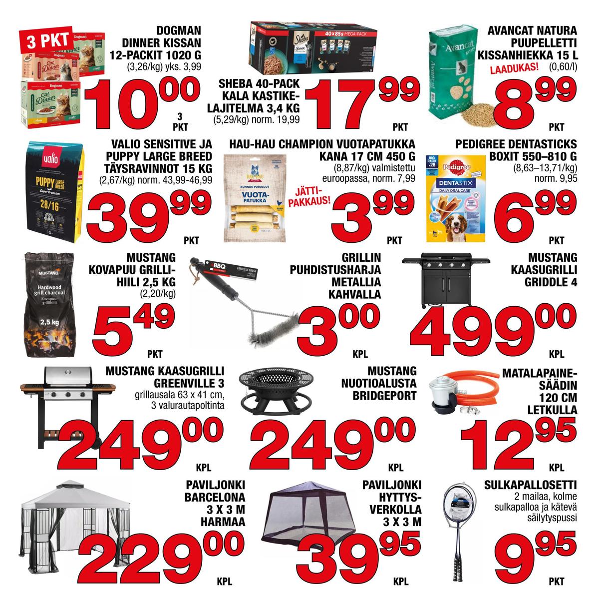 Katso ketjun Säästömarket tarjouslehti viikolta 18 sivustolla Viikkotarjoukset.fi. Löydät monia hyviä tarjouksia erilaisista tuotteista, esimerkiksi kissan ruoka sheba tai grillihiilet yms. mustang. Lue tarjouslehti täältä! Sivu 1