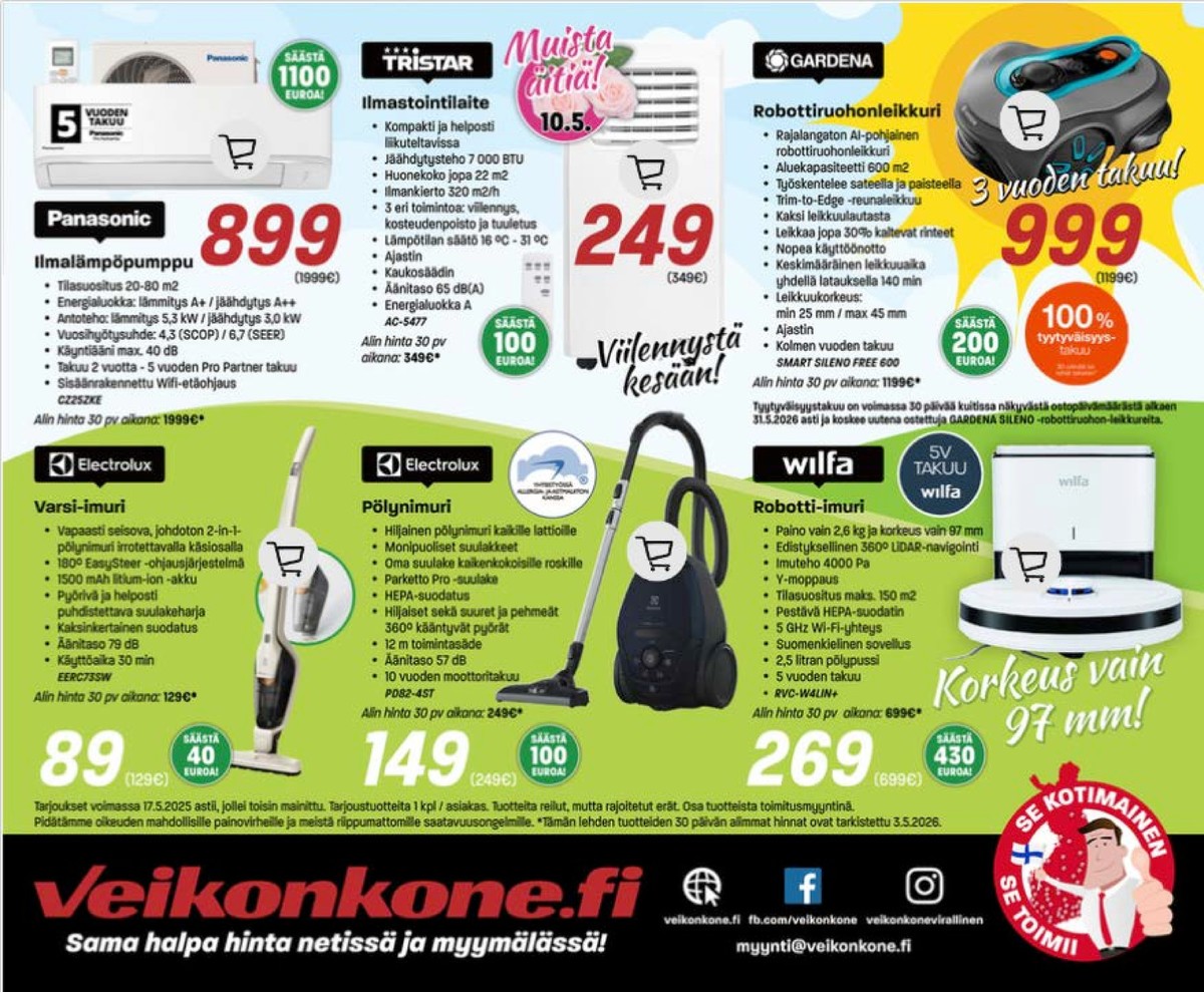 Katso ketjun Veikon Kone tarjouslehti viikolta 19 sivustolla Viikkotarjoukset.fi. Löydät monia hyviä tarjouksia erilaisista tuotteista. Lue tarjouslehti täältä! Sivu 24