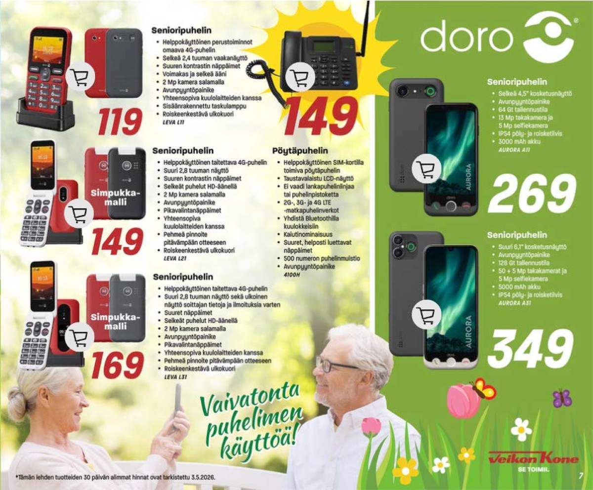 Katso ketjun Veikon Kone tarjouslehti viikolta 19 sivustolla Viikkotarjoukset.fi. Löydät monia hyviä tarjouksia erilaisista tuotteista. Lue tarjouslehti täältä! Sivu 7