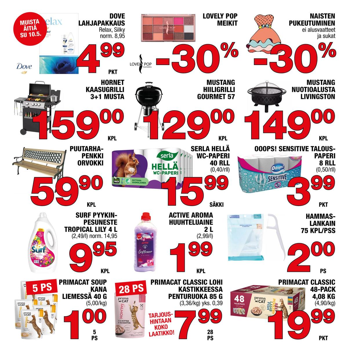 Katso ketjun Säästömarket tarjouslehti viikolta 19 sivustolla Viikkotarjoukset.fi. Löydät monia hyviä tarjouksia erilaisista tuotteista. Lue tarjouslehti täältä! Sivu 1