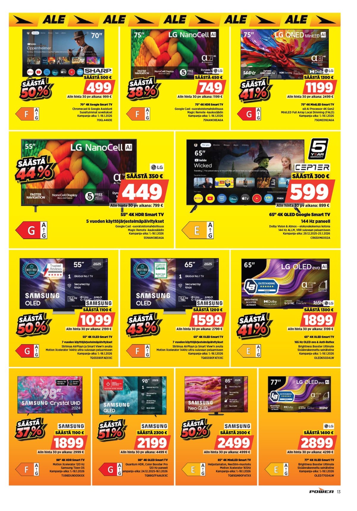 Katso ketjun Power tarjouslehti viikolta 2 sivustolla Viikkotarjoukset.fi. Löydät monia hyviä tarjouksia erilaisista tuotteista. Lue tarjouslehti täältä! Sivu 15