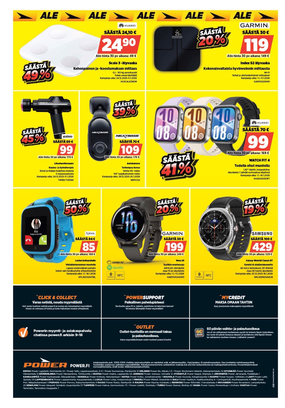 Katso ketjun Power tarjouslehti viikolta 2 sivustolla Viikkotarjoukset.fi. Löydät monia hyviä tarjouksia erilaisista tuotteista. Lue tarjouslehti täältä! Sivu 20