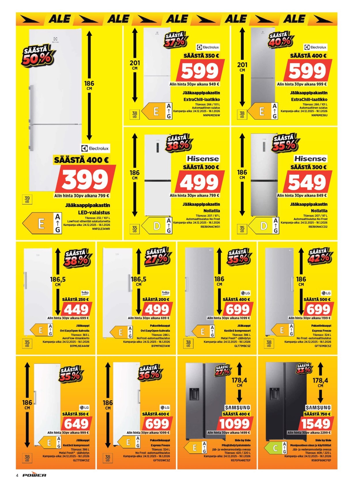 Katso ketjun Power tarjouslehti viikolta 2 sivustolla Viikkotarjoukset.fi. Löydät monia hyviä tarjouksia erilaisista tuotteista, esimerkiksi %product1% tai muista tuotteista. Lue tarjouslehti täältä! Sivu 4