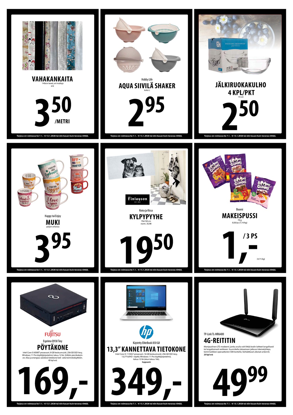 Katso ketjun Keskinen tarjouslehti viikolta 2 sivustolla Viikkotarjoukset.fi. Löydät monia hyviä tarjouksia erilaisista tuotteista, esimerkiksi %product1% tai muista tuotteista. Lue tarjouslehti täältä! Sivu 11