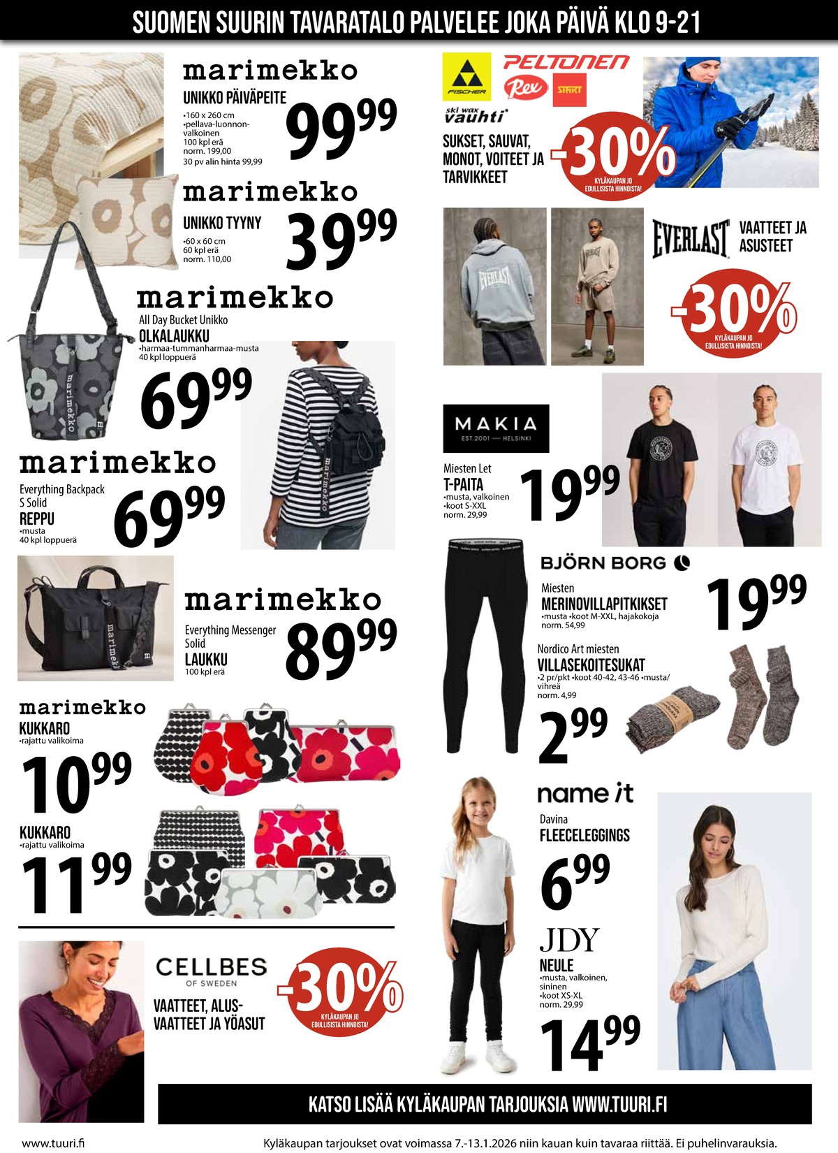 Katso ketjun Keskinen tarjouslehti viikolta 2 sivustolla Viikkotarjoukset.fi. Löydät monia hyviä tarjouksia erilaisista tuotteista. Lue tarjouslehti täältä! Sivu 3