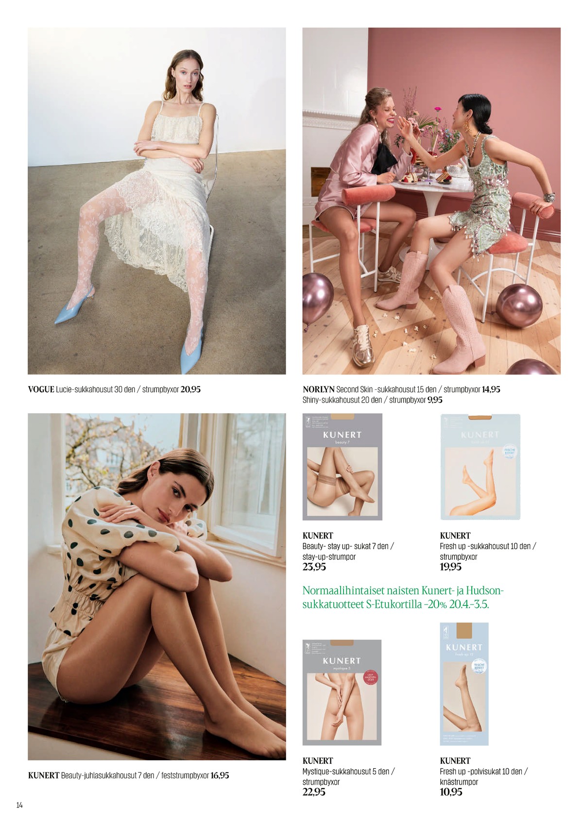 Katso ketjun Sokos tarjouslehti viikolta 20 sivustolla Viikkotarjoukset.fi. Löydät monia hyviä tarjouksia erilaisista tuotteista. Lue tarjouslehti täältä! Sivu 14