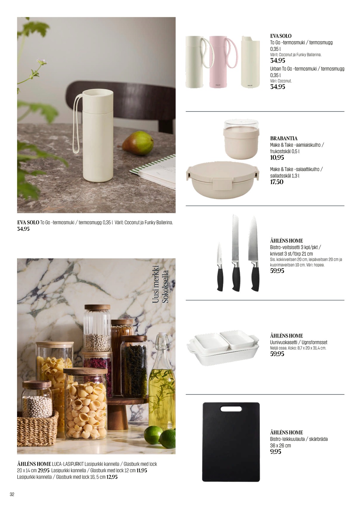 Katso ketjun Sokos tarjouslehti viikolta 20 sivustolla Viikkotarjoukset.fi. Löydät monia hyviä tarjouksia erilaisista tuotteista. Lue tarjouslehti täältä! Sivu 32