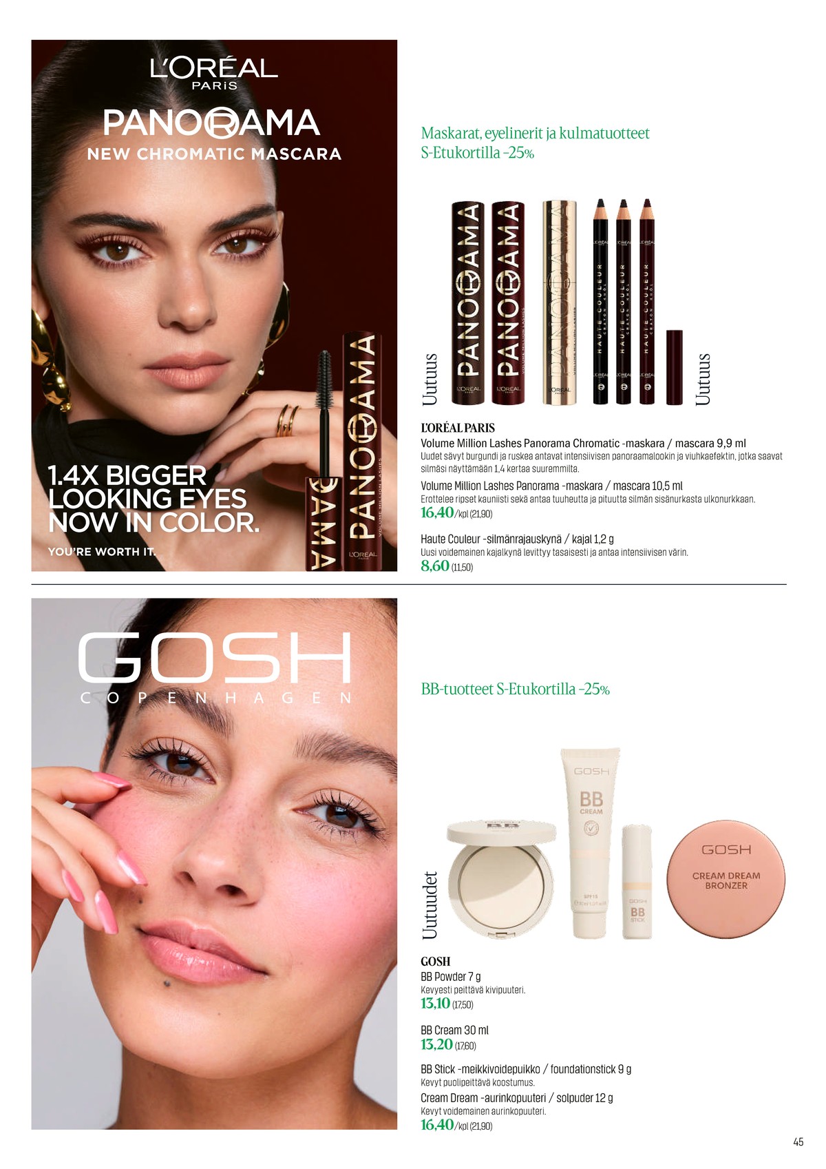 Katso ketjun Sokos tarjouslehti viikolta 20 sivustolla Viikkotarjoukset.fi. Löydät monia hyviä tarjouksia erilaisista tuotteista. Lue tarjouslehti täältä! Sivu 45