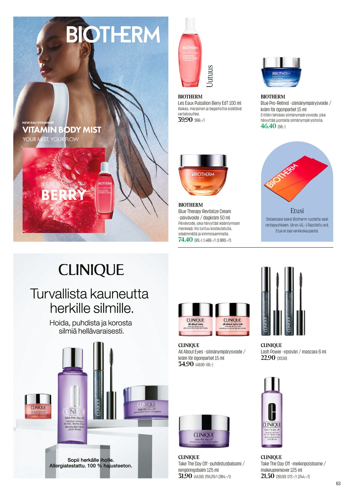 Katso ketjun Sokos tarjouslehti viikolta 20 sivustolla Viikkotarjoukset.fi. Löydät monia hyviä tarjouksia erilaisista tuotteista. Lue tarjouslehti täältä! Sivu 63