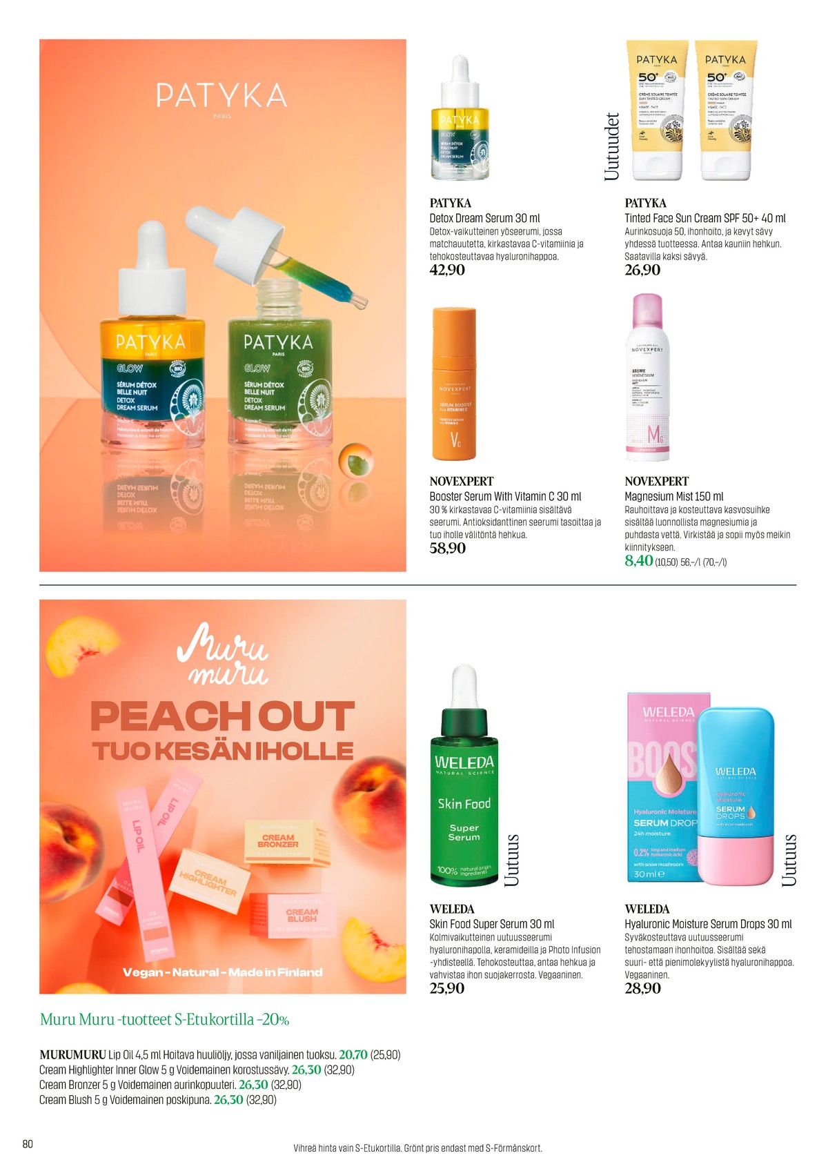 Katso ketjun Sokos tarjouslehti viikolta 20 sivustolla Viikkotarjoukset.fi. Löydät monia hyviä tarjouksia erilaisista tuotteista. Lue tarjouslehti täältä! Sivu 80