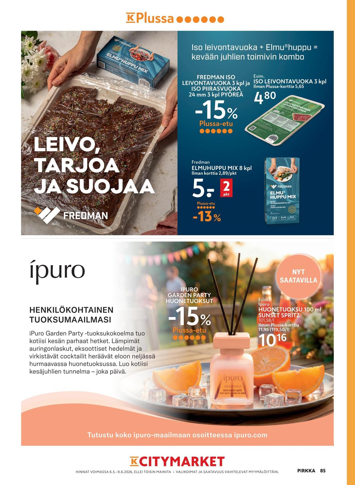 Katso ketjun K-Citymarket tarjouslehti viikolta 20 sivustolla Viikkotarjoukset.fi. Löydät monia hyviä tarjouksia erilaisista tuotteista. Lue tarjouslehti täältä! Sivu 8