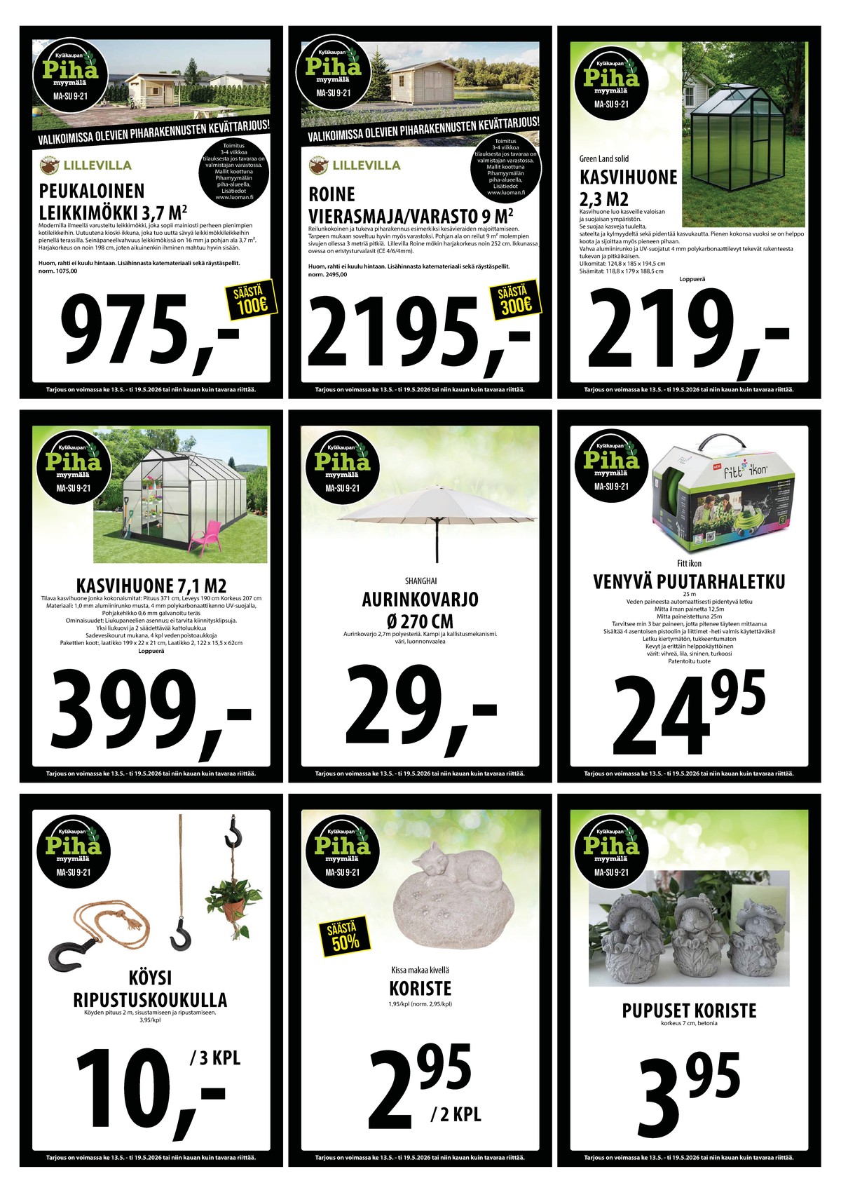 Katso ketjun Keskinen tarjouslehti viikolta 20 sivustolla Viikkotarjoukset.fi. Löydät monia hyviä tarjouksia erilaisista tuotteista. Lue tarjouslehti täältä! Sivu 27