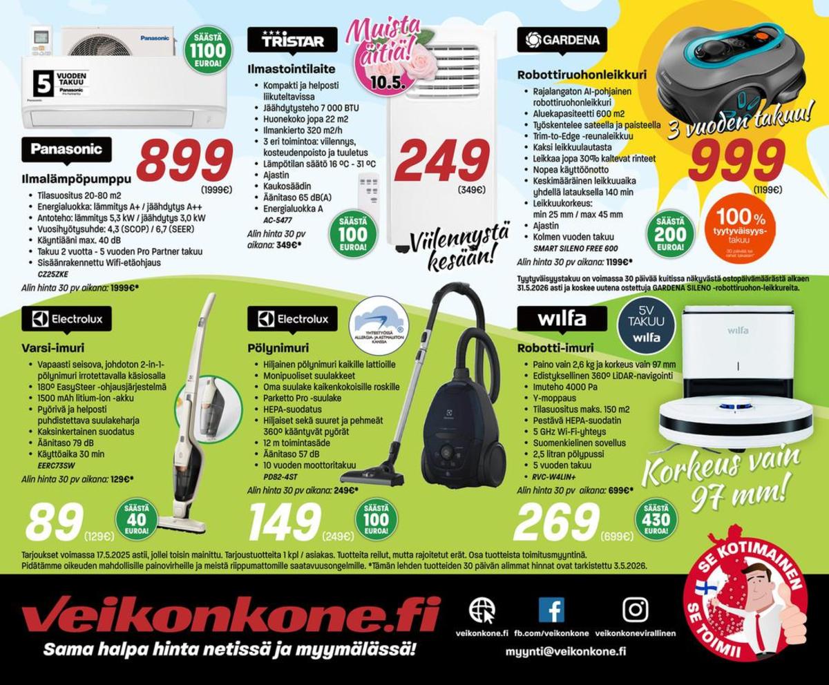 Katso ketjun Veikon Kone tarjouslehti viikolta 20 sivustolla Viikkotarjoukset.fi. Löydät monia hyviä tarjouksia erilaisista tuotteista. Lue tarjouslehti täältä! Sivu 24