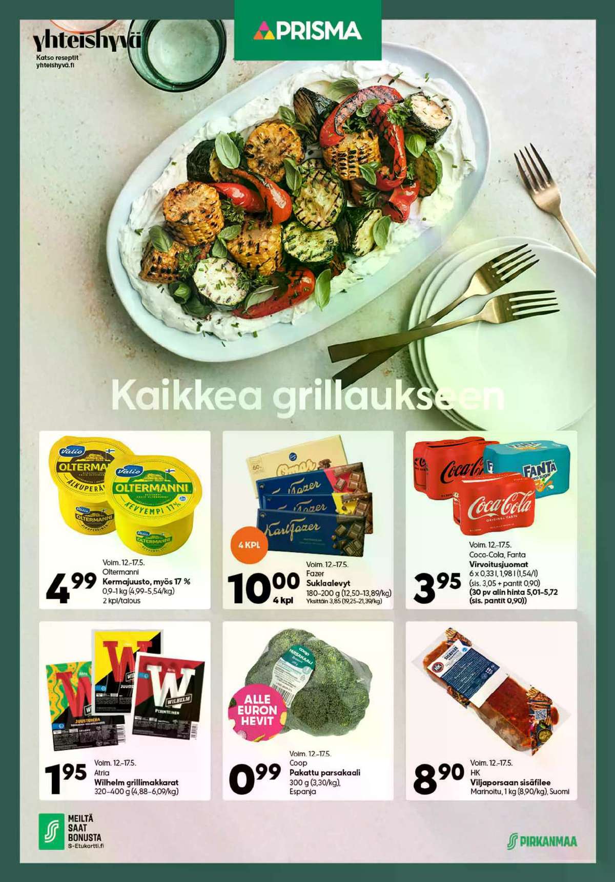 Katso ketjun Prisma region tarjouslehti viikolta 20 sivustolla Viikkotarjoukset.fi. Löydät monia hyviä tarjouksia erilaisista tuotteista. Lue tarjouslehti täältä! Sivu 1