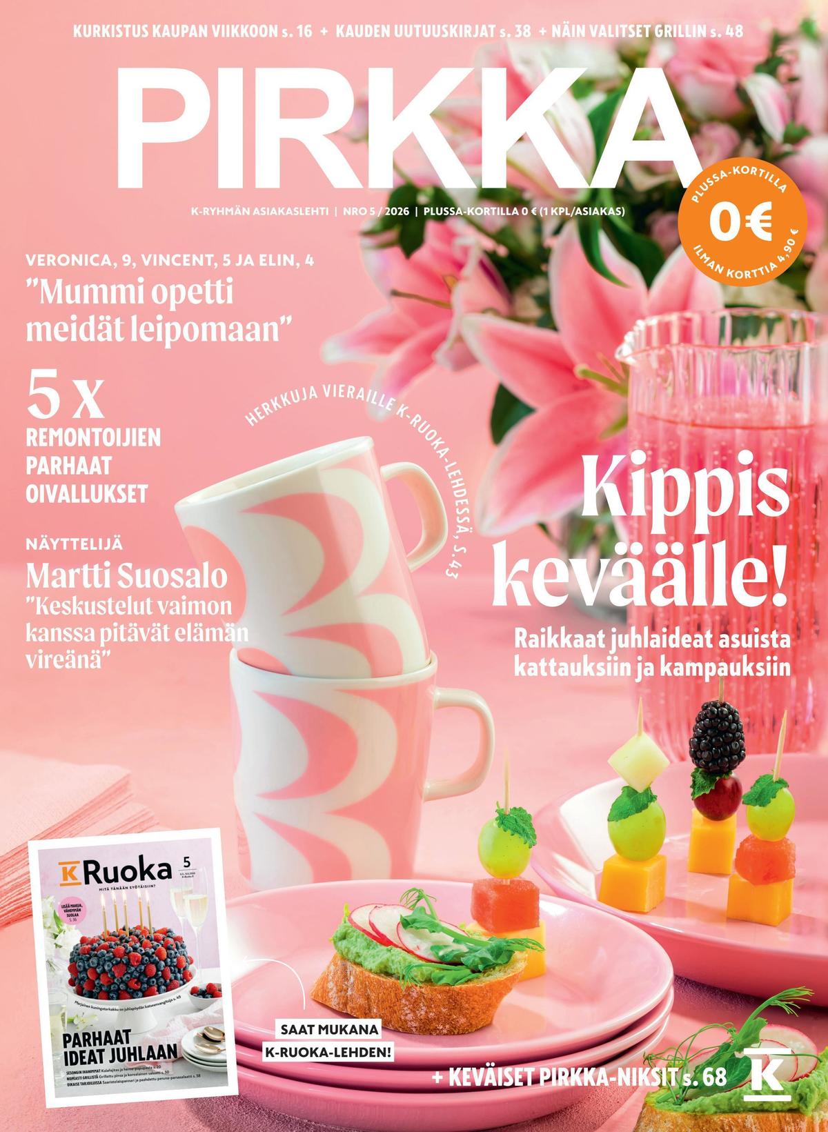 Katso ketjun Pirkka tarjouslehti viikolta 21 sivustolla Viikkotarjoukset.fi. Löydät monia hyviä tarjouksia erilaisista tuotteista. Lue tarjouslehti täältä! Sivu 1