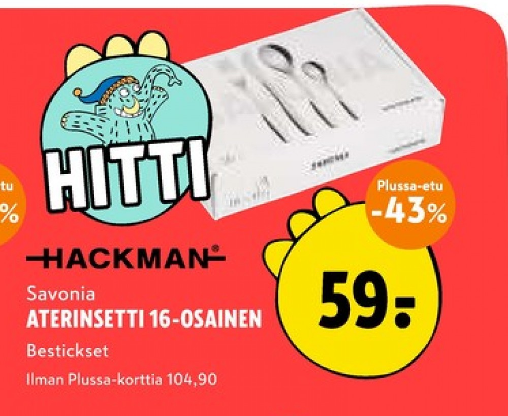 Tarjoukset ja hintavertailu haulla Savonia, , Aterinsetit 16.000 kpl 1 paketti(a) €59.00