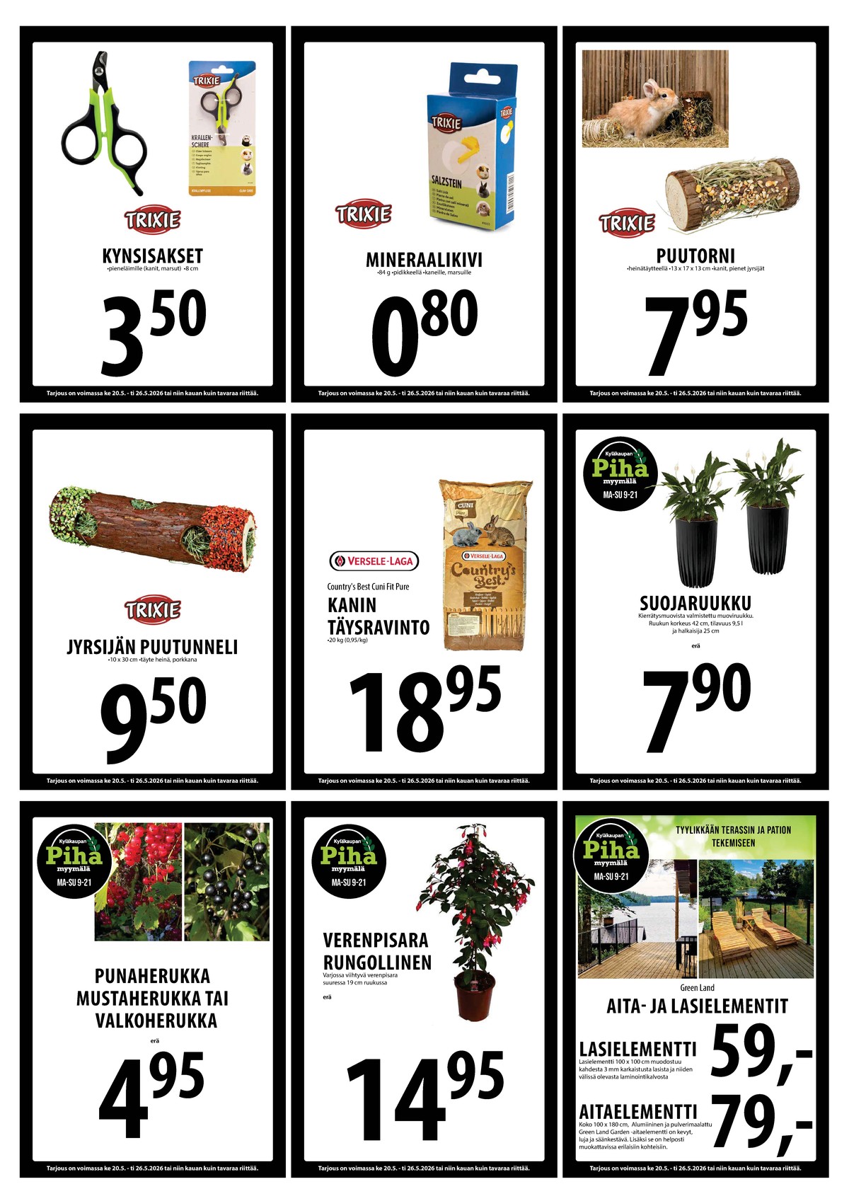 Katso ketjun Keskinen tarjouslehti viikolta 21 sivustolla Viikkotarjoukset.fi. Löydät monia hyviä tarjouksia erilaisista tuotteista, esimerkiksi %product1% tai muista tuotteista. Lue tarjouslehti täältä! Sivu 26