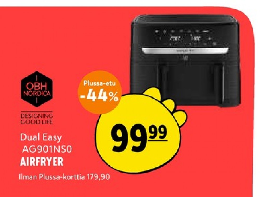 Tarjoukset ja hintavertailu haulla OBH Nordica, , Airfryer 0.000 kpl 1 kappale €99.99