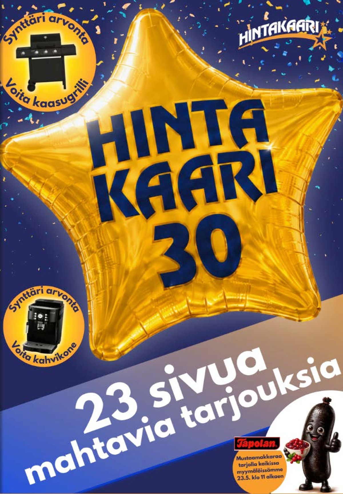 Katso ketjun Hintakaari tarjouslehti viikolta 21 sivustolla Viikkotarjoukset.fi. Löydät monia hyviä tarjouksia erilaisista tuotteista. Lue tarjouslehti täältä! Sivu 1