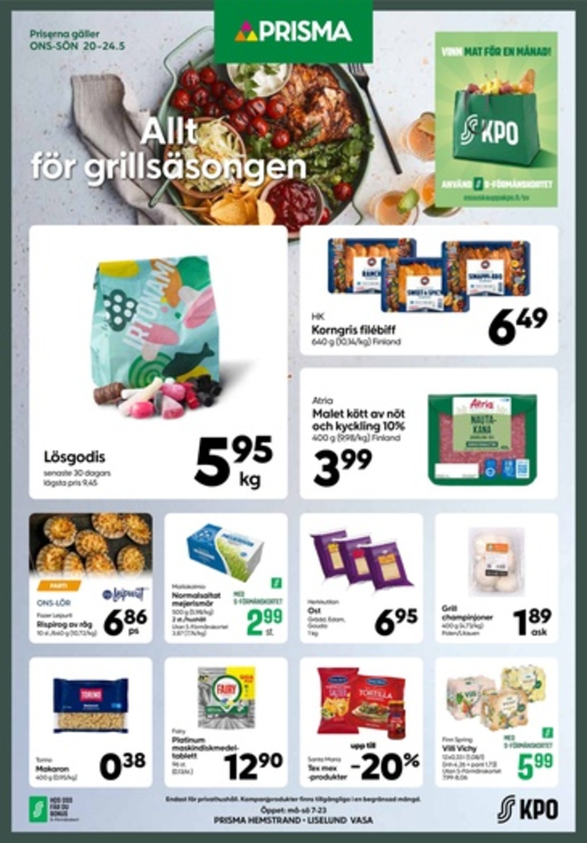 Katso ketjun Prisma region tarjouslehti viikolta 21 sivustolla Viikkotarjoukset.fi. Löydät monia hyviä tarjouksia erilaisista tuotteista. Lue tarjouslehti täältä! Sivu 1