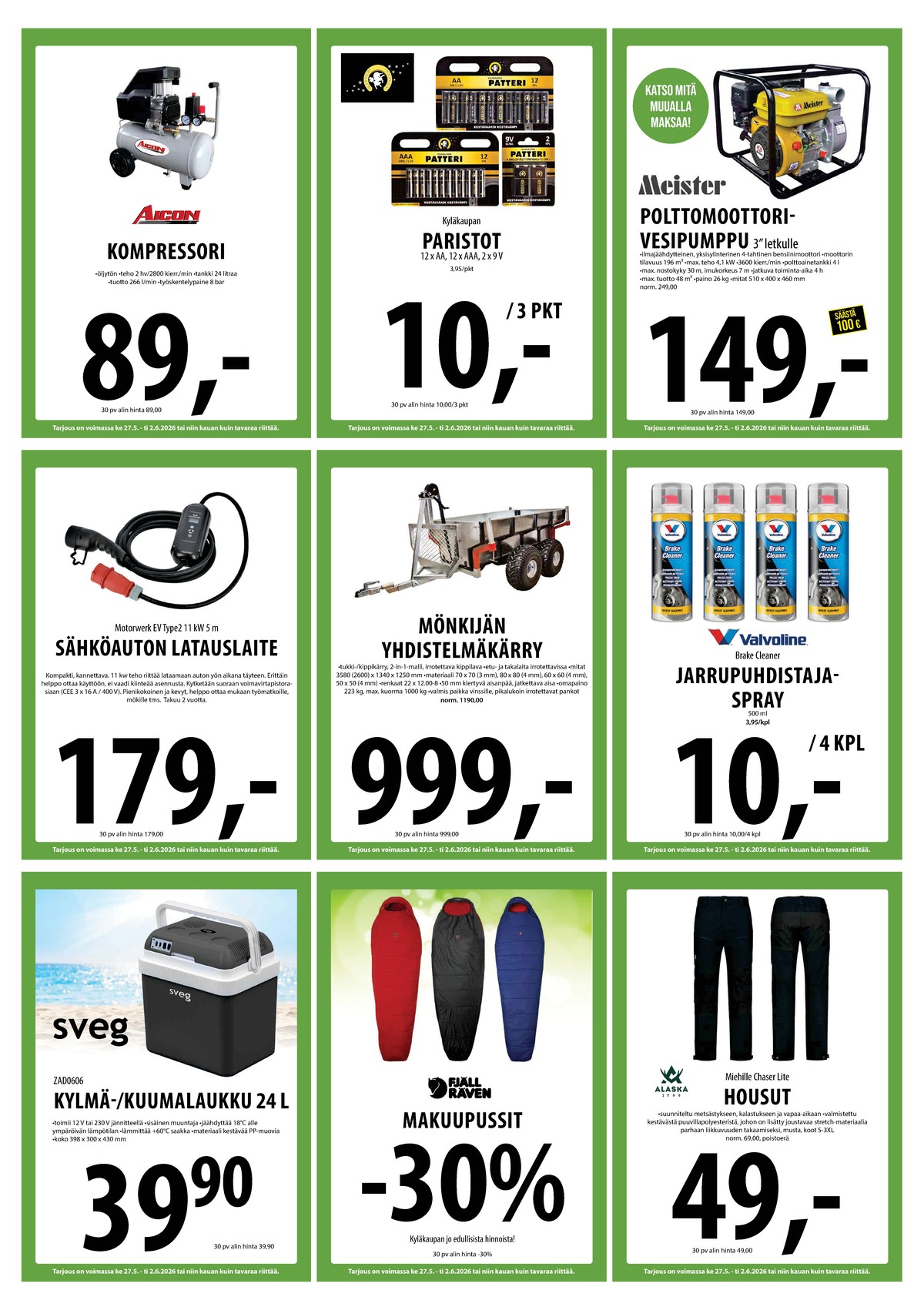 Katso ketjun Keskinen tarjouslehti viikolta 22 sivustolla Viikkotarjoukset.fi. Löydät monia hyviä tarjouksia erilaisista tuotteista. Lue tarjouslehti täältä! Sivu 25