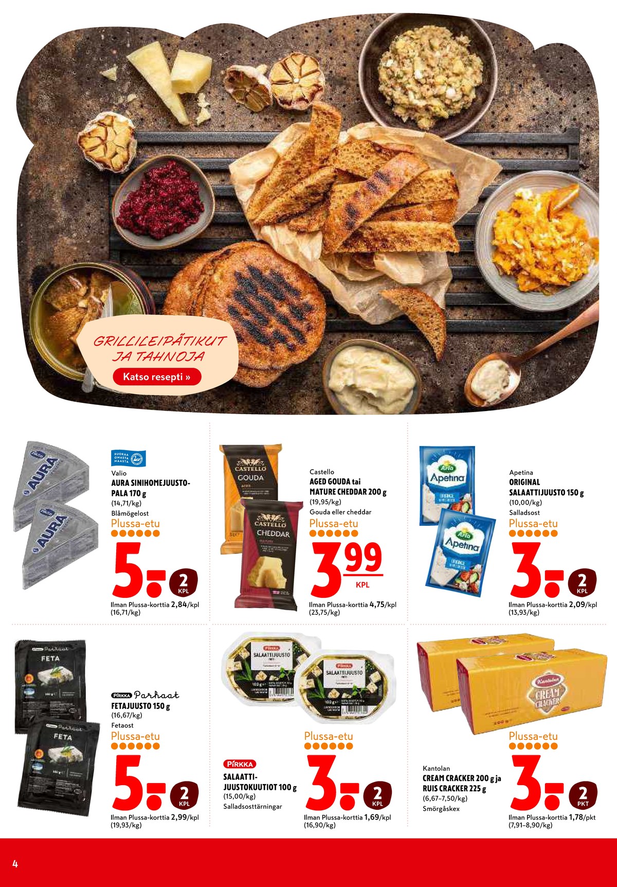 Katso ketjun K-Citymarket tarjouslehti viikolta 22 sivustolla Viikkotarjoukset.fi. Löydät monia hyviä tarjouksia erilaisista tuotteista. Lue tarjouslehti täältä! Sivu 4